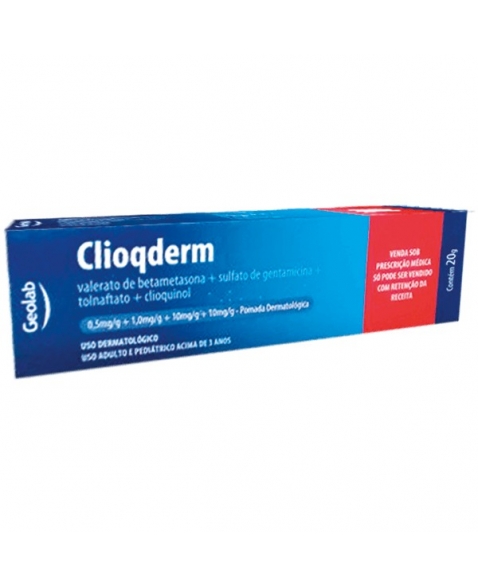 CLIOQDERM CREME 20 GR BETA+GENT+TOLN+CLI