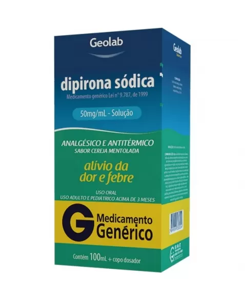 DIPIRONA SODICA 50 MG/ML 100 ML SAB - Genérico