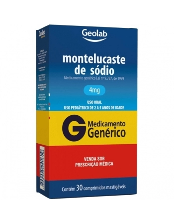 G.MONTELUCASTE 4MG 30CPR GEOLAB