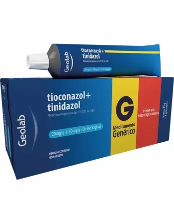 TIOCONAZOL+TINIDAZOL CR VAGINAL 35 GR 7 APLICAÇÕES - GENÉRICO