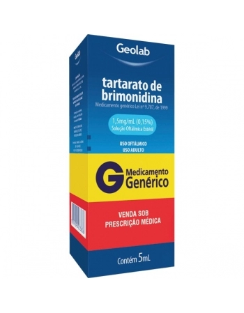 BRIMONIDINA SOLUÇÃO OFTALMOLOGICA 1,5 MG/ML 5 ML - GENÉRICO