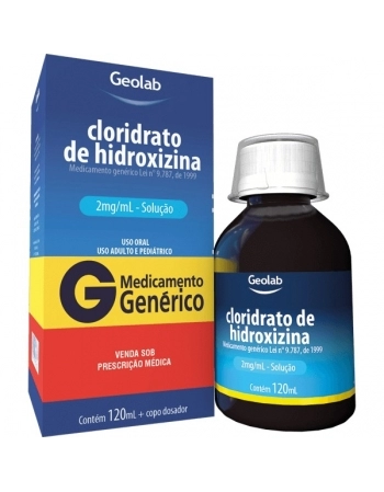 HIDROXIZINA SOLUÇÃO 120 ML - GENÉRICO