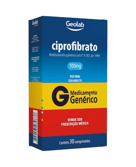 CIPROFIBRATO 100 MG 30 CPR - Genérico