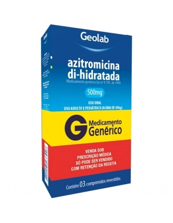 G.AZITROMICINA 500MG 3CPR GEOLAB