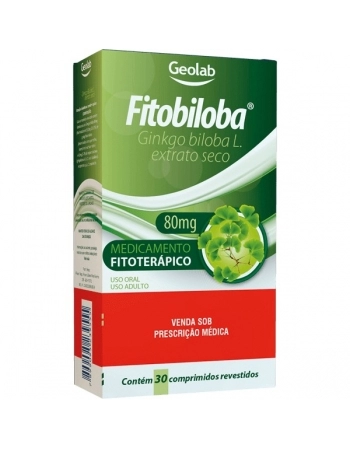 FITOBILOBA 80MG 30CPR GEOLAB