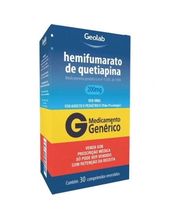 G.QUETIAPINA 200MG 30CPR P344 GEOLAB