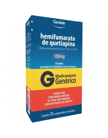 G.QUETIAPINA 100MG 30CPR P344 GEOLAB