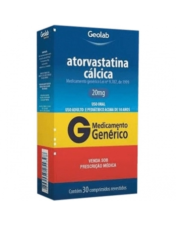 ATORVASTATINA CALCICA 20 MG 30 CPR - GENÉRICO