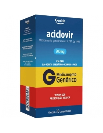 G.ACICLOVIR 200MG 30CPR GEOLAB