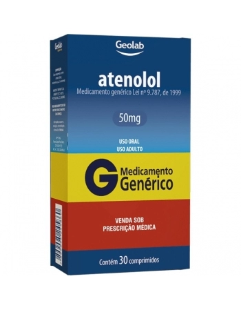 ATENOLOL 50MG 30CPR - GENÉRICO