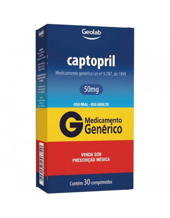 CAPTOPRIL 50MG 30CPR - GENÉRICO