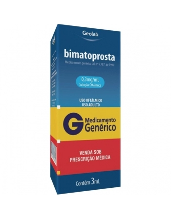 G.BIMATOPROSTA 0,3MG SOL OFTLM 3ML GEOLAB