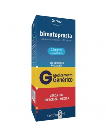 G.BIMATOPROSTA 0,3MG SOL OFTLM 5ML GEOLAB