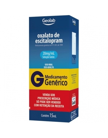 ESCITALOPRAN GOTAS 20 MG/ML 15 ML P344 - GENÉRICO