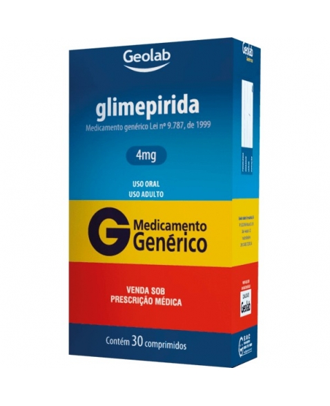 GLIMEPIRIDA 4 MG 30 CPR - GENÉRICO