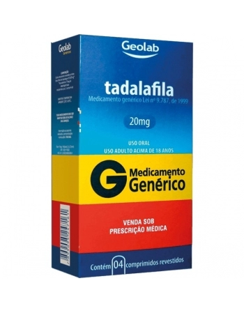 TADALAFILA 20 MG 4 CPR - GENÉRICO