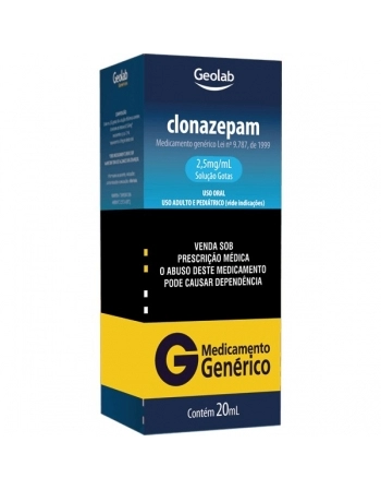 G.CLONAZEPAM GTS 2,5MG 20ML P344 GEOLAB