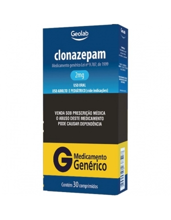 CLONAZEPAM 2 MG 30 CPR P344 - GENÉRICO