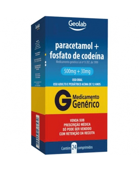 PARACET+CODEINA 500+30 MG 24 CPR P344 - GENÉRICO