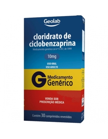 G.CICLOBENZAPRINA 10MG 30CPR GEOLAB