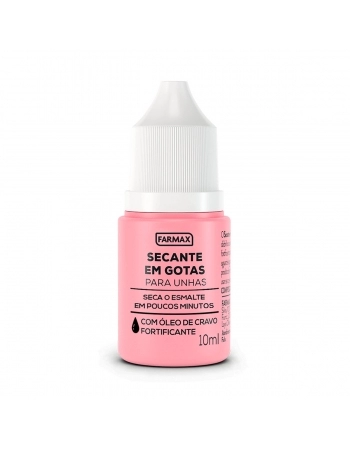 SECANTE EM GOTAS PARA UNHAS FARMAX 10ML