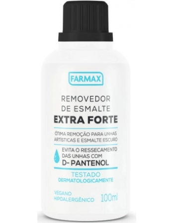 REMOVEDOR DE ESMALTE EXTRA FORTE C/ACETONA 100ML