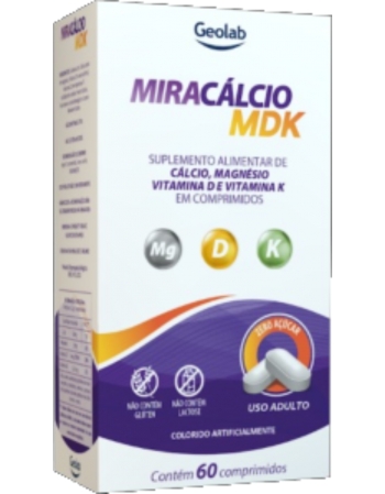 MIRACALCIO MDK C/ 60 CPR SUPLEMENTO ALIMENTAR