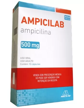 AMPICILAB 500 MG 10 CAPS