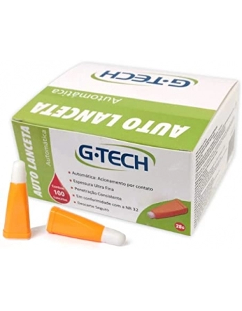 AUTO LANCETA G-TECH 28G 100UN