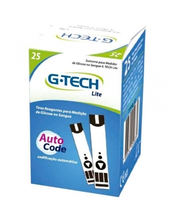 TIRAS DE TESTE GTECH FREE LITE CAIXA COM 25 UNIDADES