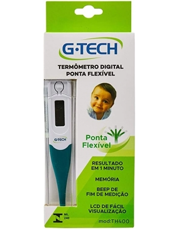 TERMOMETRO CLINICO DIGITAL G-TECH MODELO TH 400 COM SELO