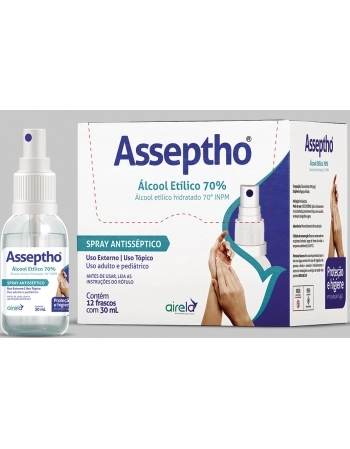ASSEPTHO ALCOOL ETILICO SPRAY ANTISSEPTICO 70% 30 ML