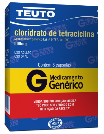 TETRACICLINA 500MG 8 CAPS - GENÉRICO