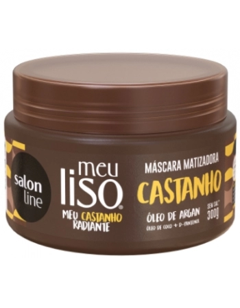 MEU LISO MASCARA MATIZADORA CASTANHO 300GR