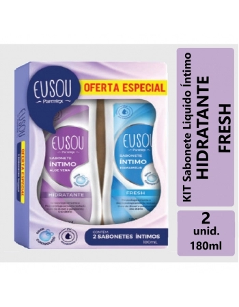 COMBO SABONETE INTIMO NEUTRO E FRESH EU SO 180ML CADA