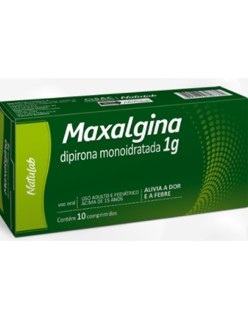MAXALGINA COM 1G 10CPR (DIPIRON MONOIDRATADA)