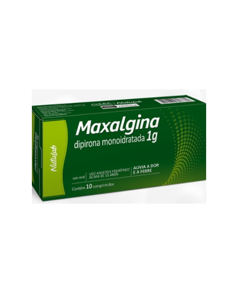 MAXALGINA COM 1G 10CPR (DIPIRON MONOIDRATADA)
