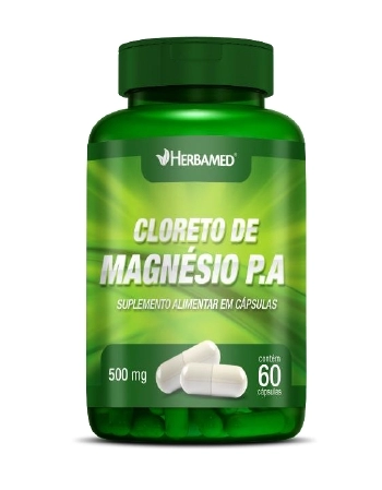 CLORETO DE MAGNESIO 500 MG 60 CAPS