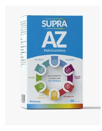 SUPRA AZ POLIVITAMINICO 500 MG 60 CAPS