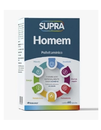 SUPRA HOMEM POLIVITAMINICO 500 MG 60 CAPS