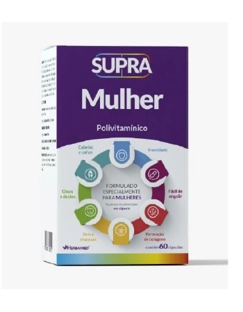SUPRA MULHER POLIVITAMINICO 500 MG 60 CPS