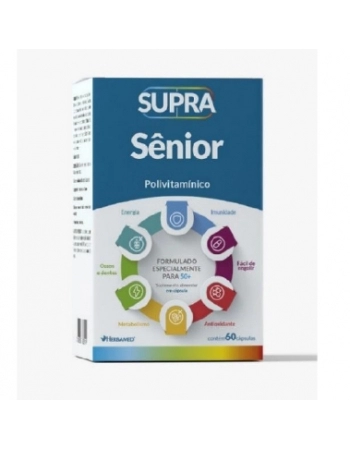 SUPRA SENIOR POLIVITAMINICO 500 MG 60 CAPS