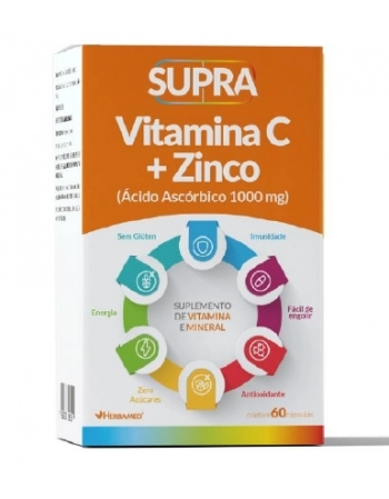 SUPRA VITAMINA C + ZINCO 60 CAPS