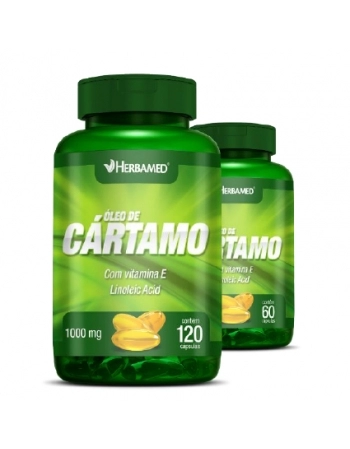 OLEO DE CARTAMO + VITAMINA E 1000 MG 60 CAPS