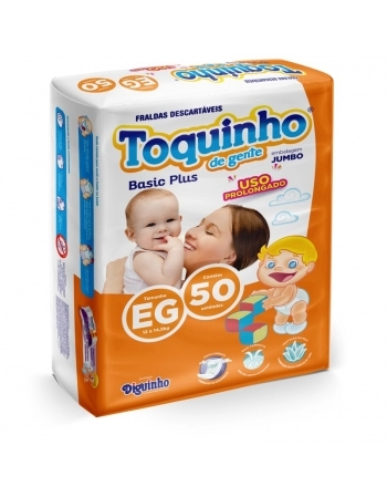 FRALDA DESC. TOQUINHO DE GENTE BASIC PLUS EG 50 UND