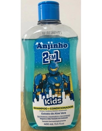 ANJINHO KIDS SHAMPOO+CONDICIONADOR AZUL 400ML PARENTEX