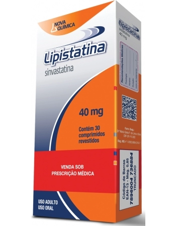 LIPISTATINA 40 MG 30 CPR