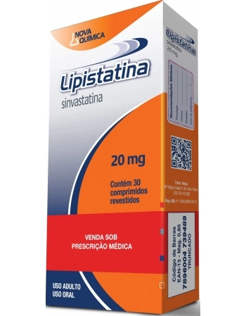 LIPISTATINA 20 MG 30 CPR