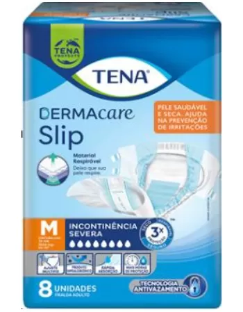 FRALDA TENA DERMACARE 8 UND M ADULTO