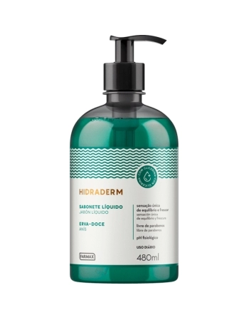 SAB LIQ ERVA DOCE C/ GLICER HIDRADERM 480ML